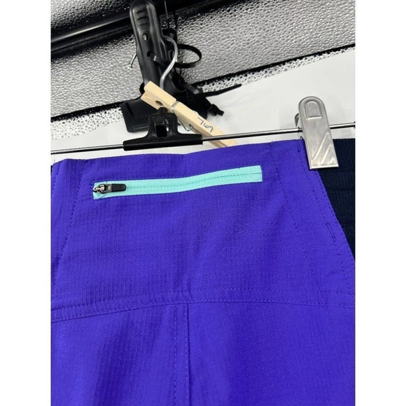 Title Nine Leggings Womens Large Purple Cropped Capri Drawstring Yoga Activewear - Picture 8 of 8